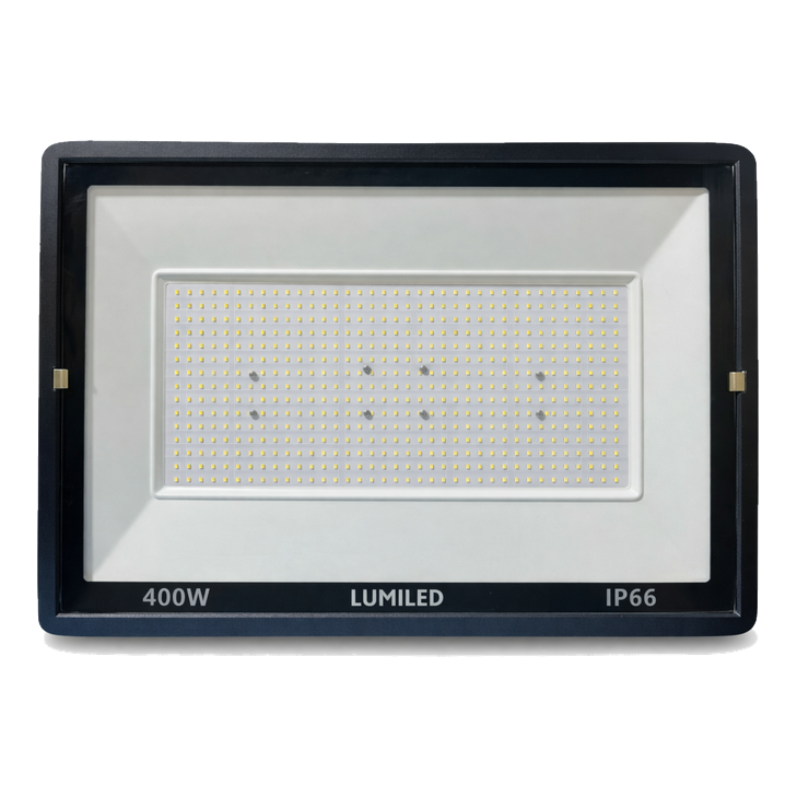 reflector led slim black 400w